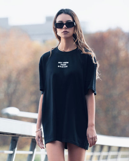 T-shirt Oversize “NOT FROM PARIS BRATAN”