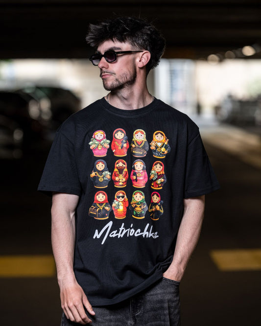 T-shirt Matriochka 12 Black
